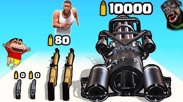 SHINCHAN PLAY GUN RUN AND UPGRADE HIS GUN TO GOD LEVEL AND ATTACK ON ENEMY WITH FRANKLIN