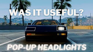 Were pop-up headlights really useful? And how much did it improve aerodynamics? Lets find out!