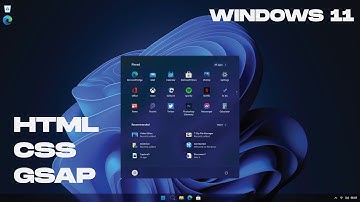 Create Windows 11 using HTML, CSS and GSAP | Web Inspiration