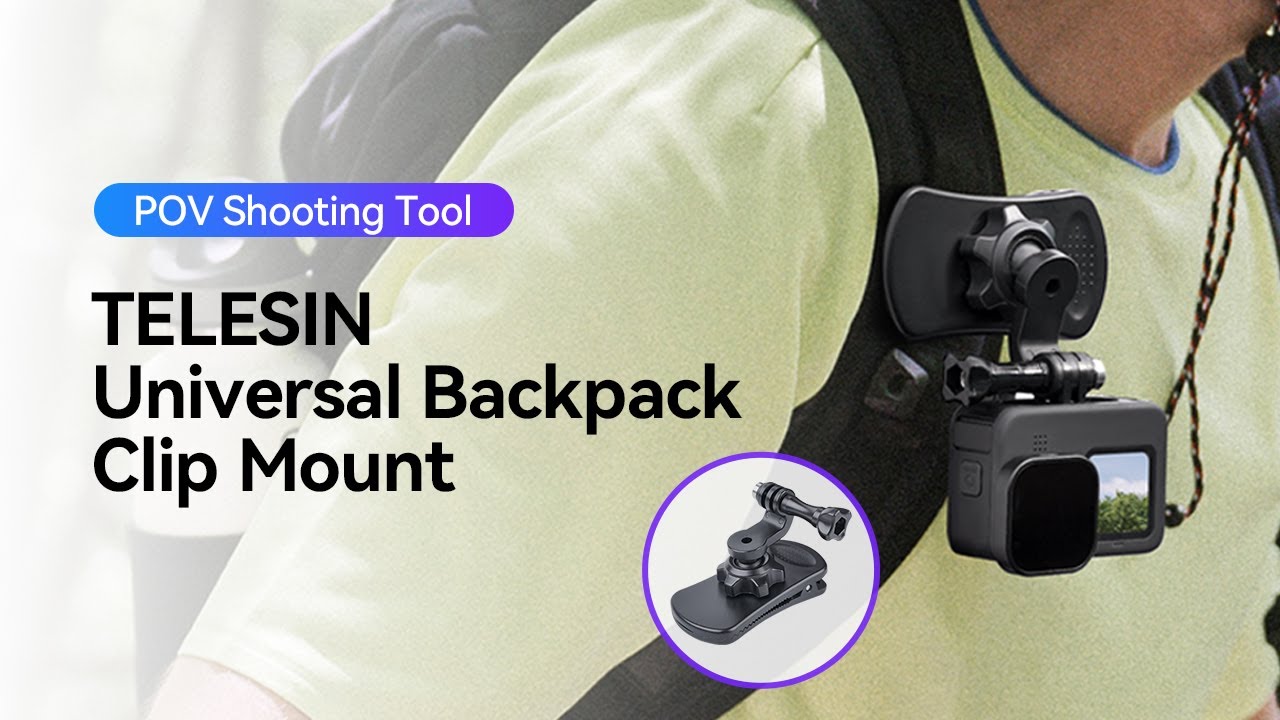 TELESIN Universal Backpack Clip Magnetic 360° for GoPro
