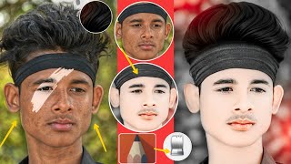 कैसे करें मोबाइल से 📲NEW FACE SMOOTH PHOTO EDITING SKETCHBOOK NEW TARI HAIR KAISE BANAEN FACE WHITE