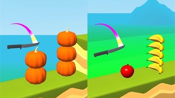 Knife Jump! Very Satisfying And Relaxing ASMR Slicing Game