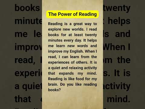 Why You Should Read Every Day! 📚 #EnglishLearning