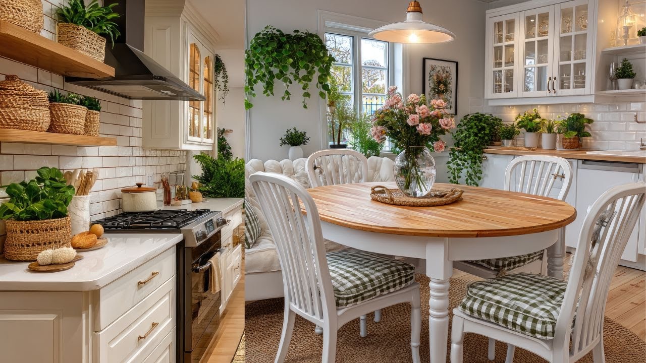 Функциональная кухня с красивой столовой | Умное хранение для маленьких кухонь 2025