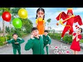 Dũng Chuối Tham Gia Thử Thách Trò Chơi Con Mực Giải Cứu Bạn Gái | SQUID GAME 2021 | Dũng Chuối