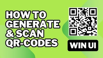 How to Generate and Scan QR Codes with Webcam Using C# in WinUI
