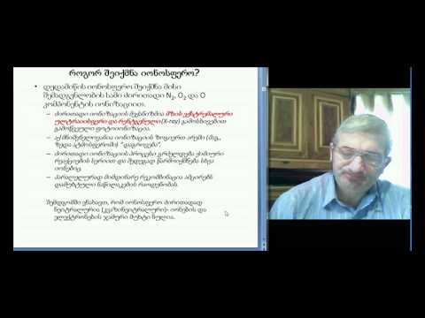 იონოსფეროს ფიზიკა, ლექცია 1