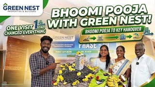 Every dream home begins with a moment of belief Boomipooja to keyhandover process@GreenNest