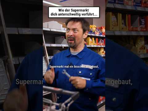 Wie der Supermarkt dich unterschwellig verführt...  #supermarkt #psychologie #deutschecomedy