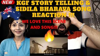 KGF MAD MAN STORY TELLING SCENE Reaction & SIDILA BHARAVA Song Reaction by an AUSTRALIAN Couple!!! |