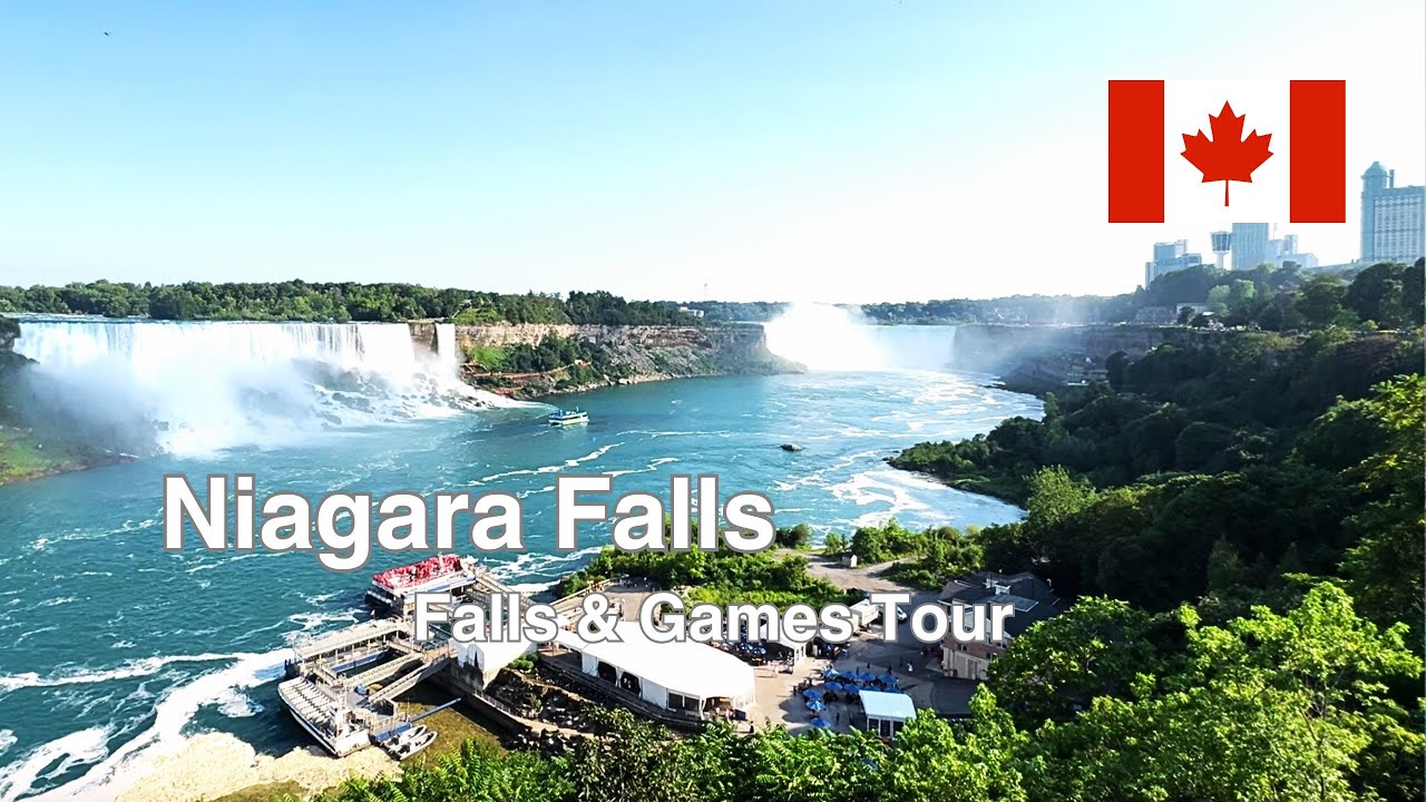 Niagara Falls Walking Tour 2025 | Full Clifton Hill Experience & Scenic Falls Views 🌊 🇨🇦