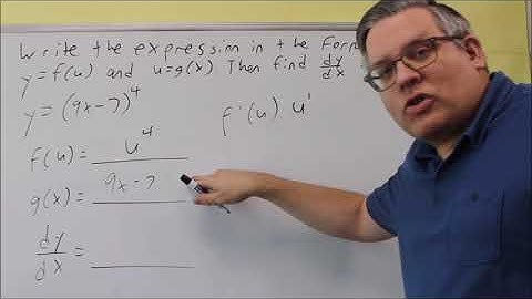 Finding the Derivative of a Quantity Raised to a Power Using the Chain Rule
