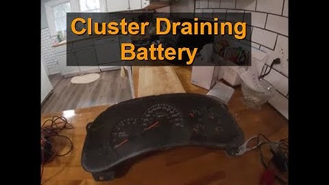 Instrument Cluster Draining Battery - GMT800 - 2500HD