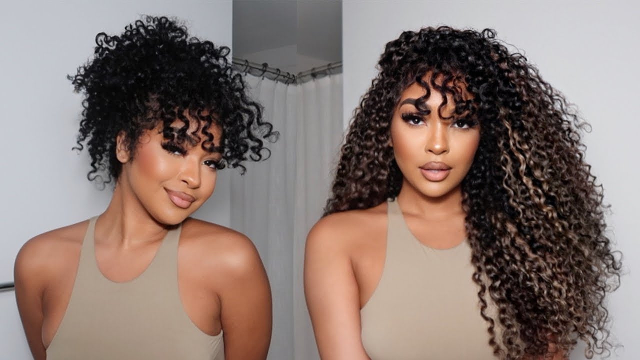 Balayage Curly ClipIns ft. Curls Queen YouTube