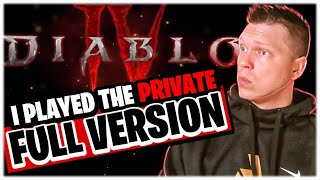 I had EARLY Access to the FULL RELEASE VERSION  of Diablo 4!