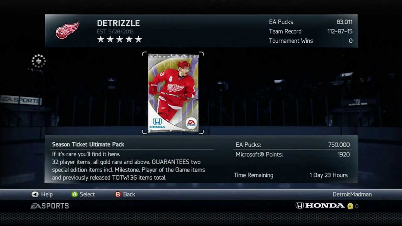NHL 14 HUT CHRISTMAS PACK BREAK - PACK #1