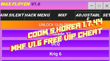 FREE CODM:S.KOREA || MOD MENU 1.7.44 CHEAT MXF v1.6(OUTDATED)