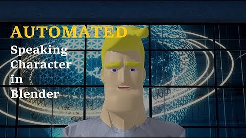 Automation of Speech for Animation in Blender using Python programming