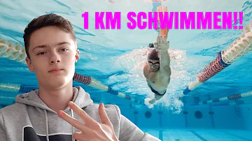 Wie Länge braucht man um 1 km zu schwimmen?