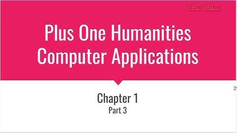 Plus One Humanities Computer Applications|Chapter 1 Part 3|Check yourself and Number Systems-Decimal
