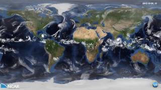 Global weather simulated  by a cloud-resolving weather prediction model screenshot 4
