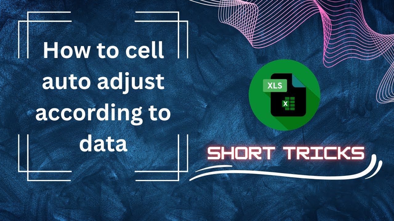 MS EXCEL Part-28 How to cell auto adjust according to data. - YouTube