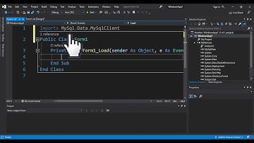 How to Add MySQL Reference Visual Studio 2019
