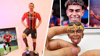 Zlatan Ibrahimović and LAMINE YAMAL made from polymer clay.【Clay producer Leo】