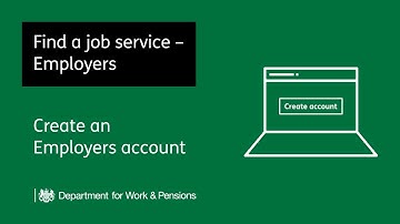 Find a job service (Employers) - Creating an Employers account