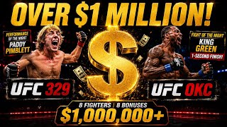 $600K UFC 329 & $450K UFC OKC! Complete Bonus Breakdown Both Events Revealed