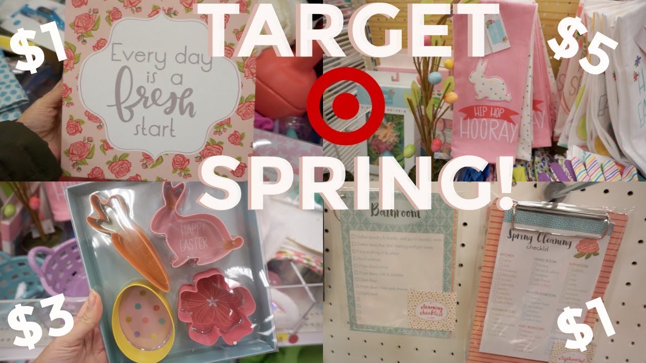 TARGET DOLLAR SPOT 2018 | SPRING CLEANING, EASTER, & SPRING DECOR 2018 | SHOP WITH ME