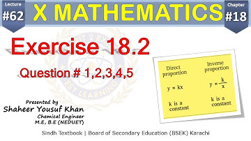Exercise 18.2: Q1 to 5 || Chapter 18 || Class 10 Math
