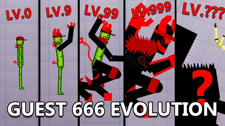 GUEST 666 Evolution In Melon Playground - Roblox Forsaken - People Playground