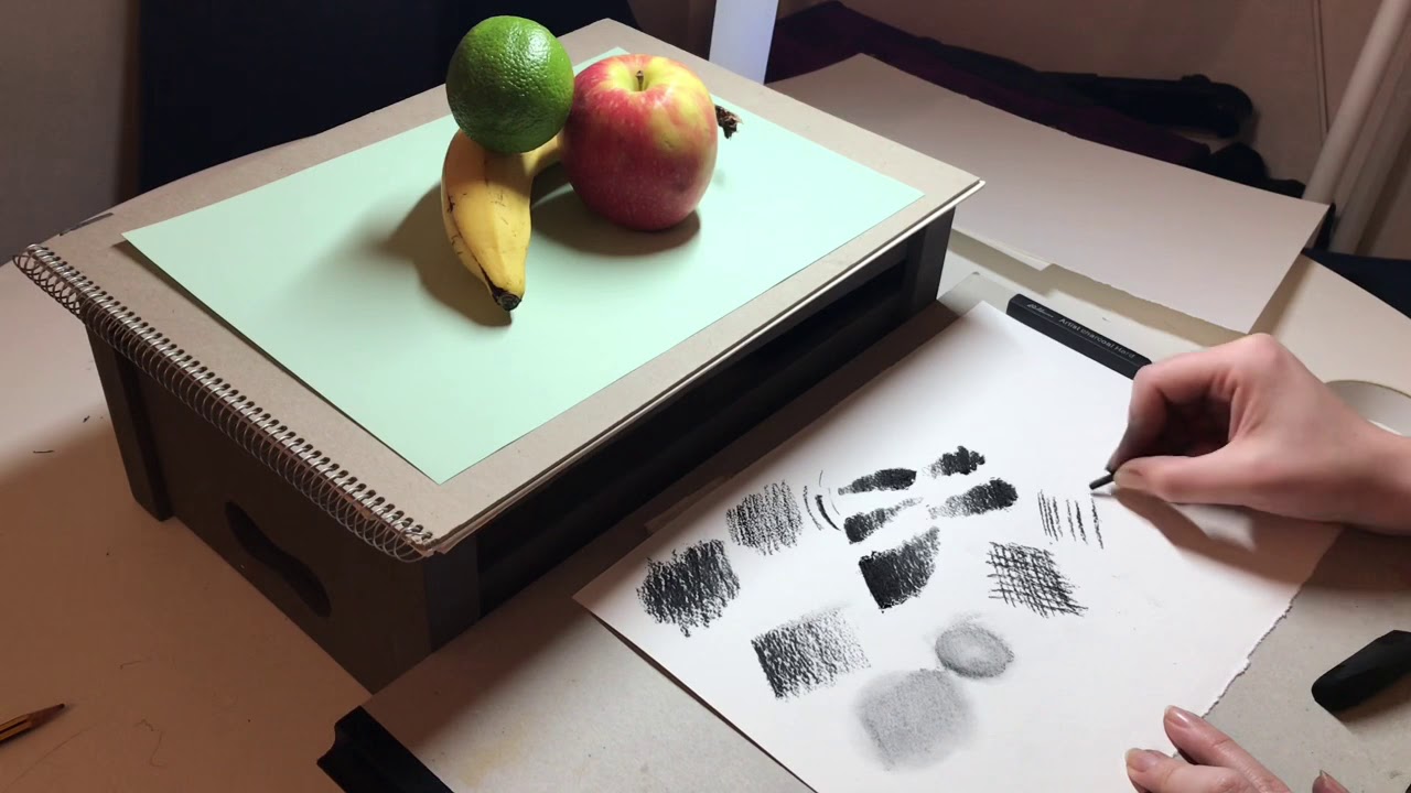 Drawing with Charcoal - Still life - Shading and Highlighting ...