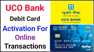 UCO Bank debit card activation for online transaction