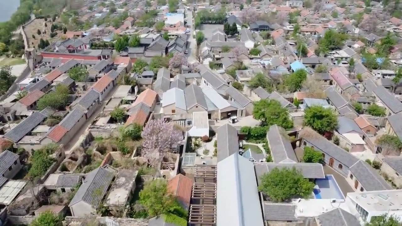 航拍泰安大汶口古镇，看看这里环境怎么样