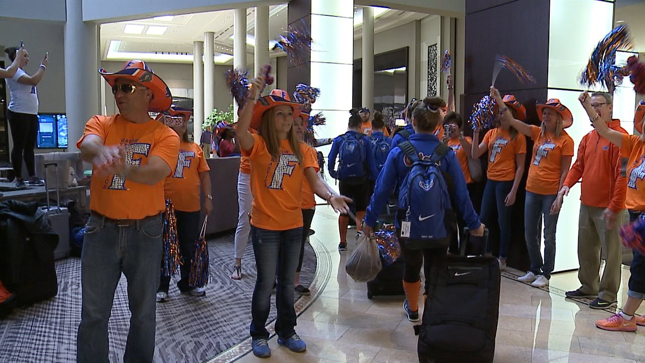 ufr Florida Gymnastics: SEC Championship Hotel Sendoff 3-19-16