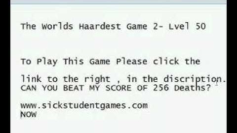 The Worlds Hardest Game 2 - level 50(last)