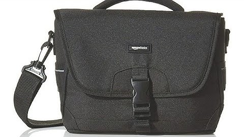 AmazonBasics Medium DSLR Gadget Bag (Orange interior)