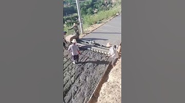 Efficient smoothing process of concrete pavement