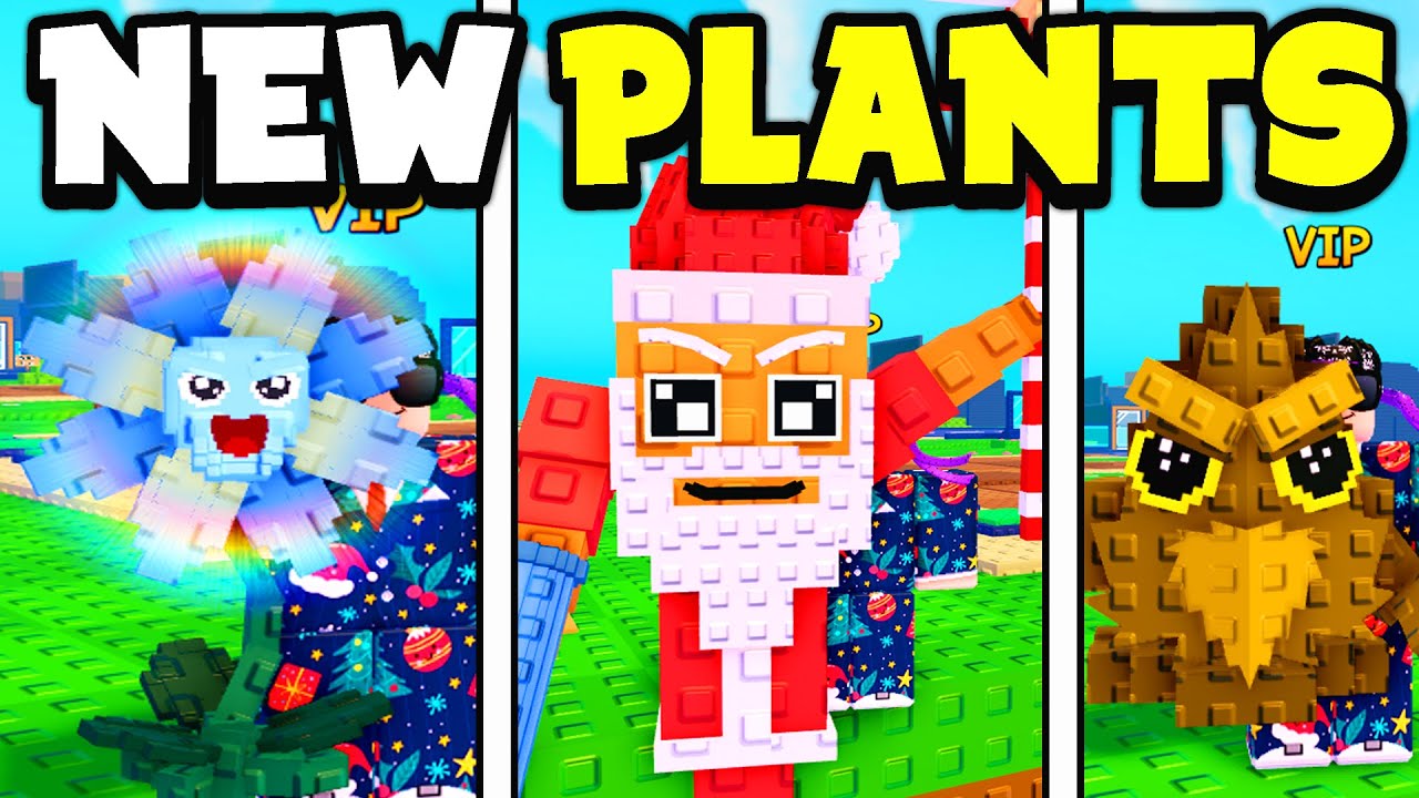 В новом обновлении игры Plants Vs Brianrots на Roblox появились совершенно новые растения.