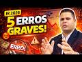 OS 5 MAIRORES ERROS NO IMPOSTO DE RENDA DE 2026