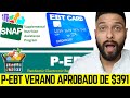 BUENAS NOTICIAS! P EBT DE VERANO 2022 PAGO DE $391 22 ESTADOS APROBADOS! CALIFORNIA TAMBIEN