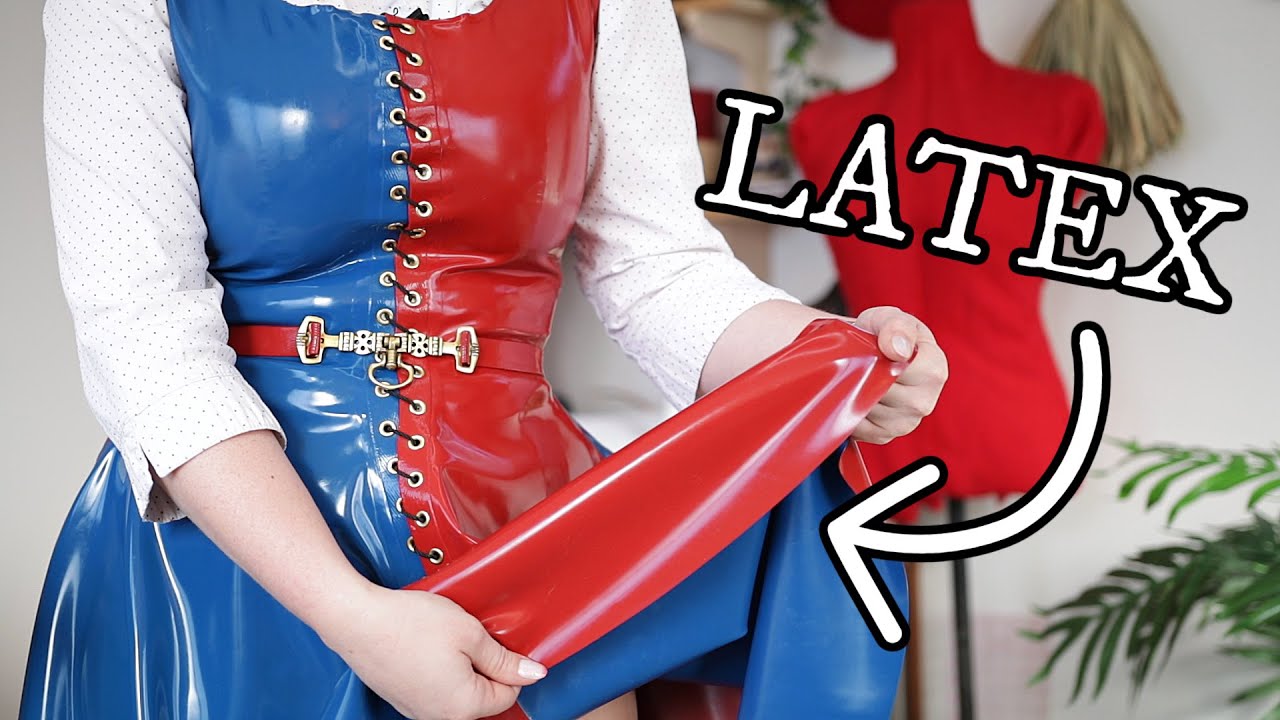 I made a LATEX dress (it's easier than you'd think!) - YouTube