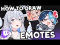 How to Draw your own Twitch Emotes! (tutorial)