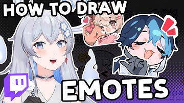 How to Draw your own Twitch Emotes! (tutorial)