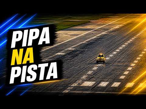 Pipa na pista do Aeroporto de Guarulhos foi removida sem afetar operações