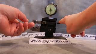 HOW TO set the Lever Stop adjustment of a Tri Roll Thread Comparator