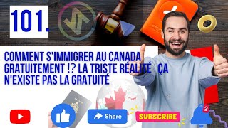 Comment simmigrer au Canada gratuitement ⁉️ La triste réalité ? Ça nexiste pas la gratuité