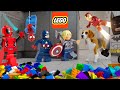 Dogs vs LEGO Superheroes Real Life Animation Prank! Marvel Edition